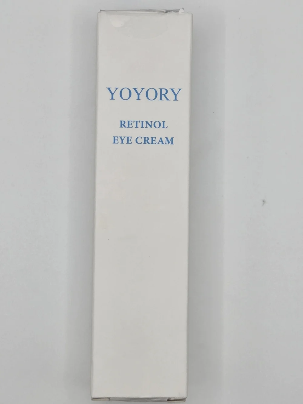 YOYORY Eye Cream Tube in White Box with Blue Text